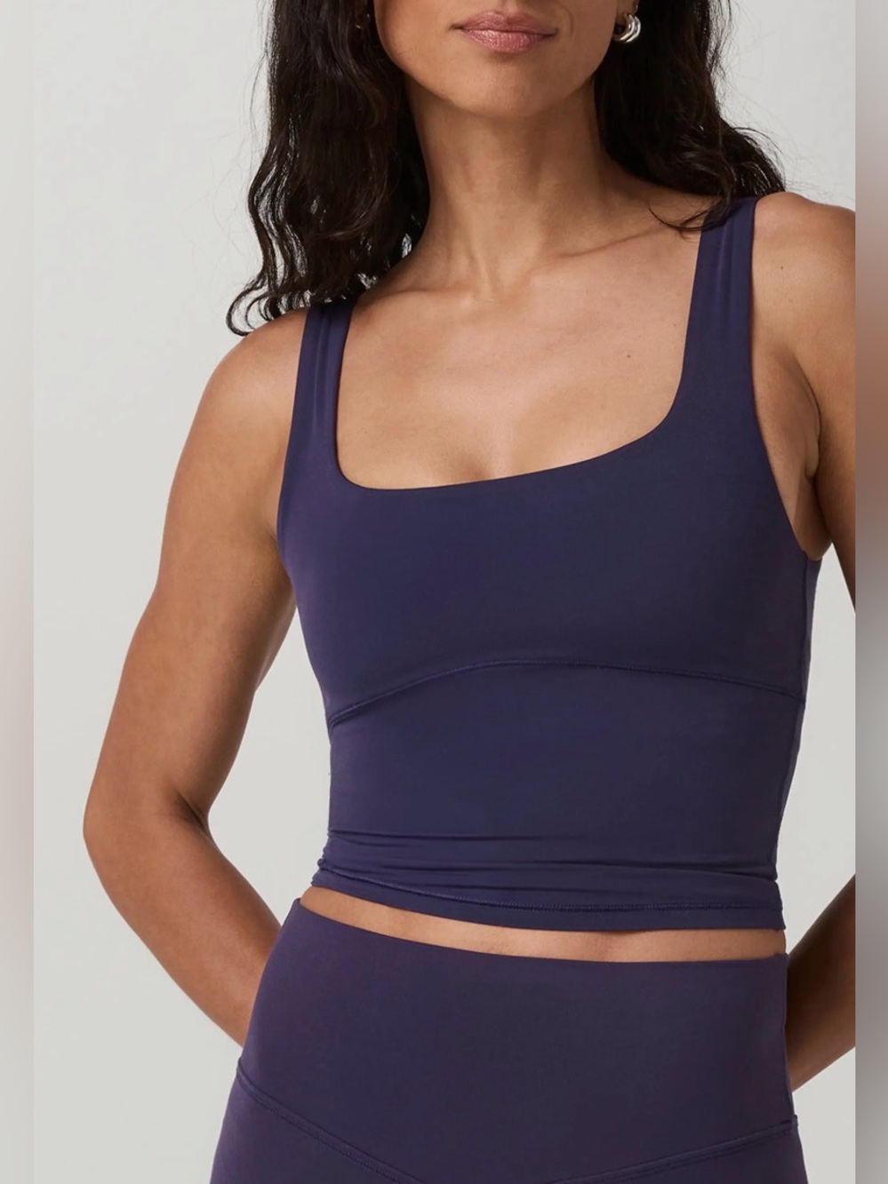 Vuori All The Form Support Tank Blue Velvey Size Large NWT